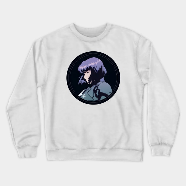 Cybernetic Journeys: Ghost in the Shell Aesthetics, Techno-Thriller Manga, and Mind-Bending Cyber Warfare Art Crewneck Sweatshirt by insaneLEDP